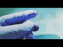 صفيحة زجاجية زعفرانية صناعية مزدوجة الجانب الملمع بالقطع بالليزر