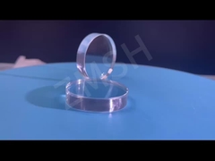 نافذة بصرية من الياقوت Al2O3 نافذة بلورية مفردة نافذة دائرية صلابة عالية نقاء شفاف