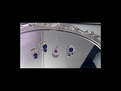 خواتم مجوهرات من الياقوت الأزرق الصناعي