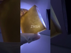 ياقوت أزرق صناعي خام ملون أصفر كناري / أصفر أرضي / لون LV