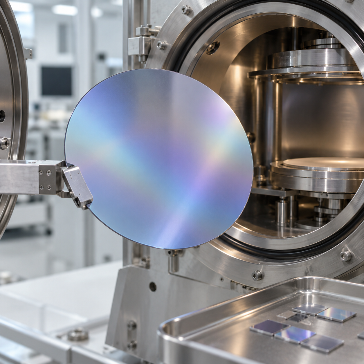 أحدث مدونات الشركة حول AlScN-on-Silicon Wafers for RF Filters and Ferroelectric Memory: Scandium Content, Film Stress, Crystal Polarity and Waf