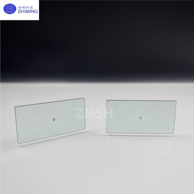 الزجاجات البصرية المربعة المخصصة الخضراء Moissanite SiC Crystal صلابة عالية