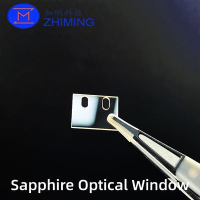 Customized Square Sapphire Optical Window with Through Hole